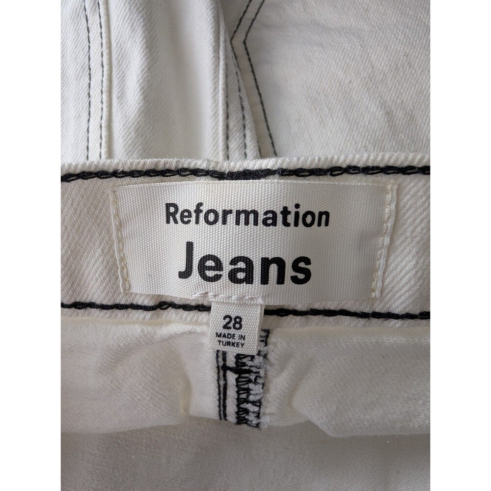 REFORMATION Anna Patch Pocket Denim Skirt - 28 - Picture 10 of 10